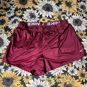 Burgundy Nike Short